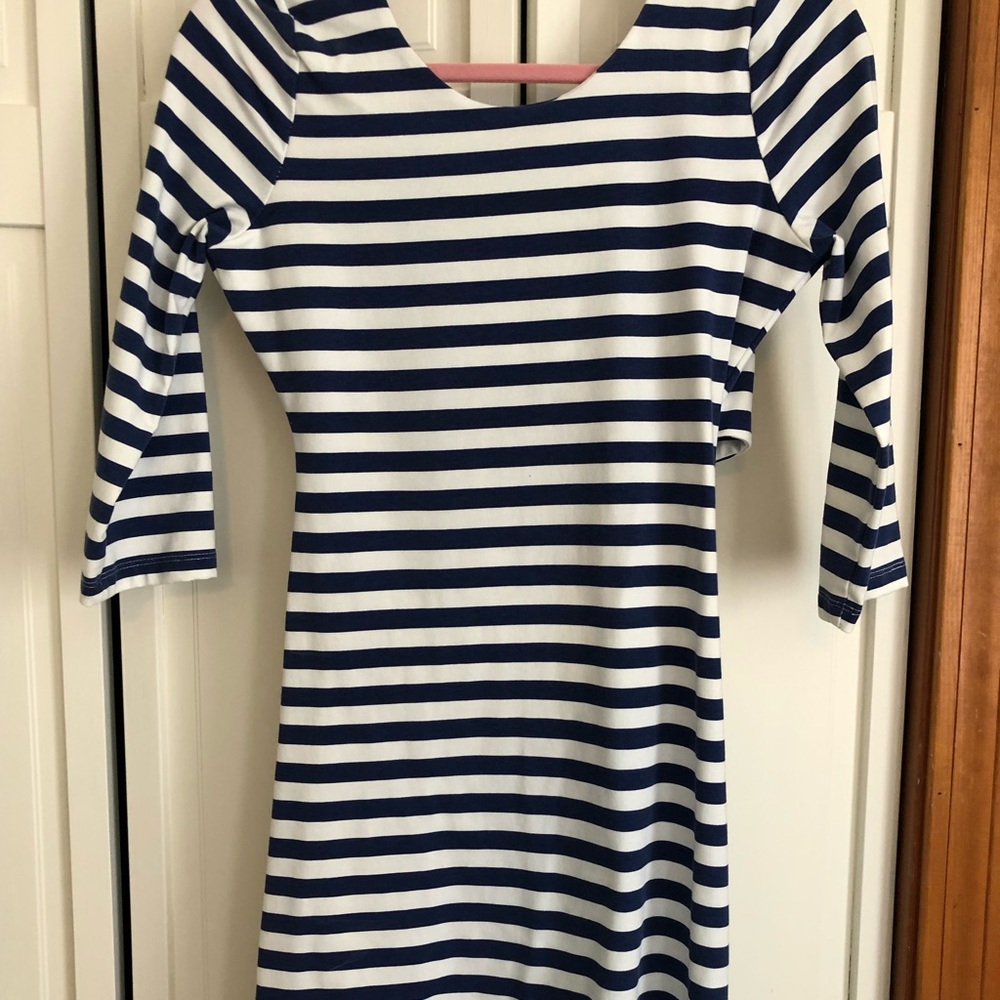 Striped bodycon dress